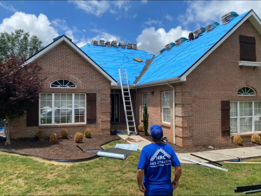 Before — Full roof tear-off and re-roof