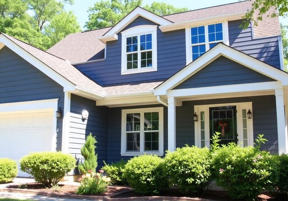 After — Full fiber cement siding replacement