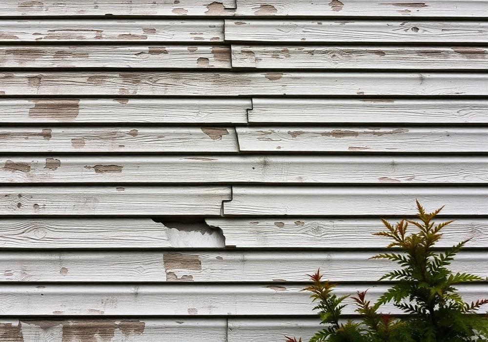Before — Full fiber cement siding replacement